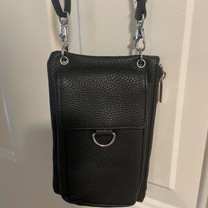 Black Crossbody Bag with Wallet, NWOT